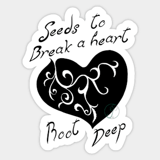 Pastel Goth seeds to break a heart BN version Sticker